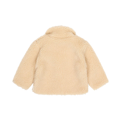 Teddy Cardigan Beige Little Dutch Detail