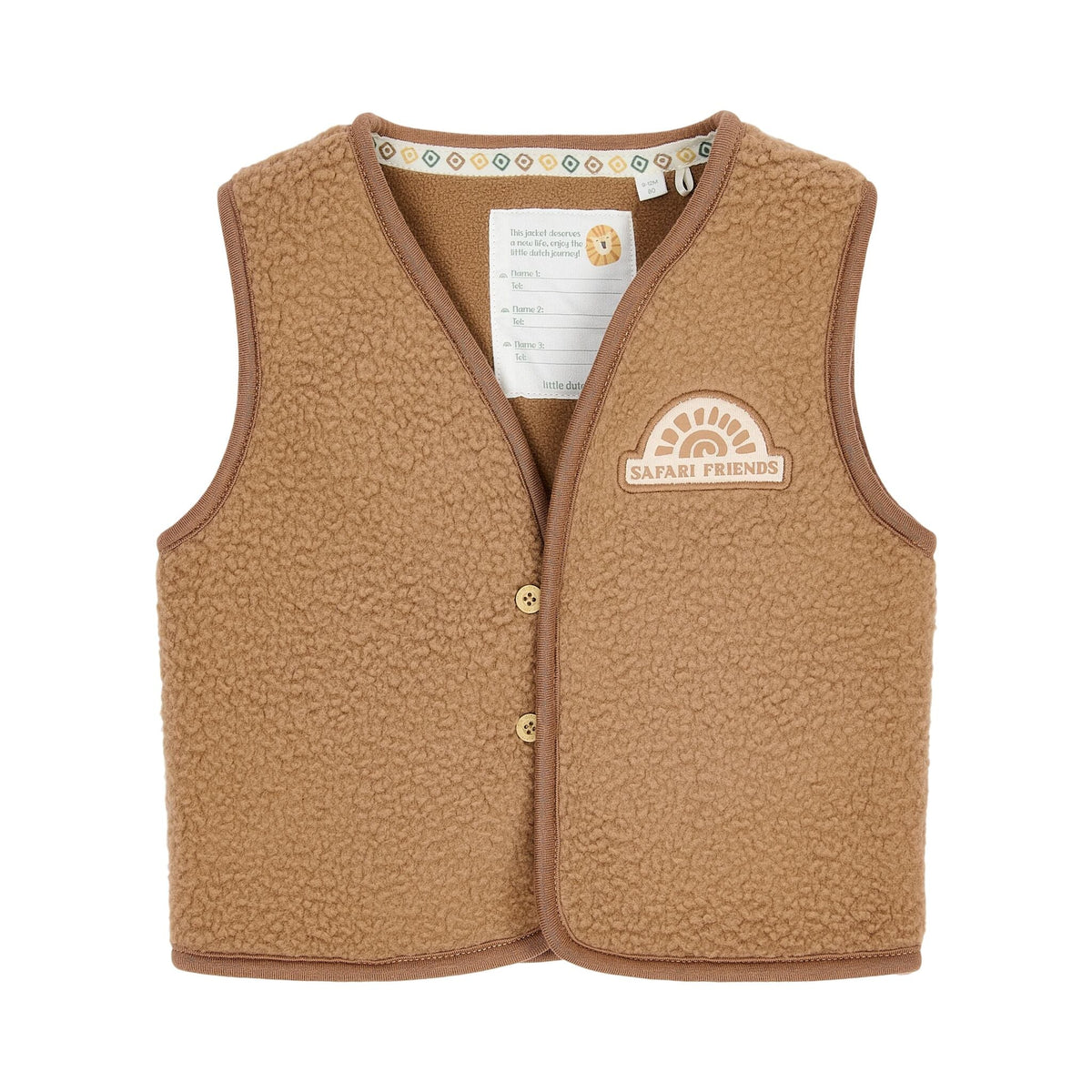 Teddy Weste Braun Little Dutch