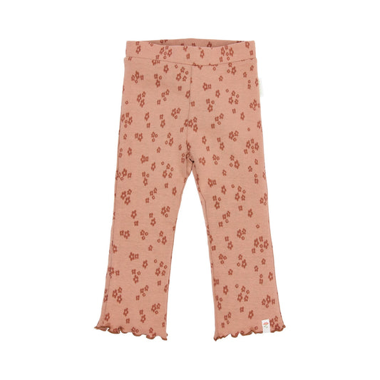 Little Dutch Ausgestellte Hose Rosa mit Blumenmuster