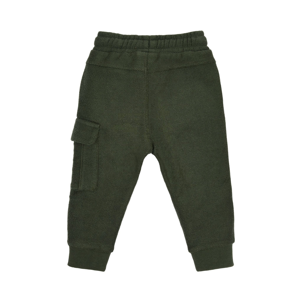 Cargohose aus grünem Sweatstoff Little Dutch Detail