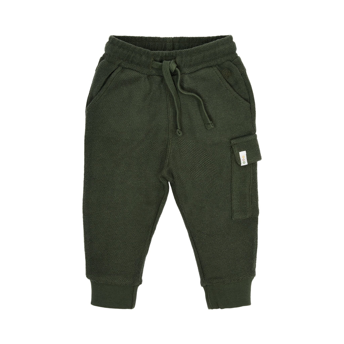 Cargohose aus grünem Sweatstoff Little Dutch