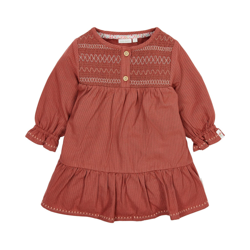 Kleid mit langen Ärmeln Rosa