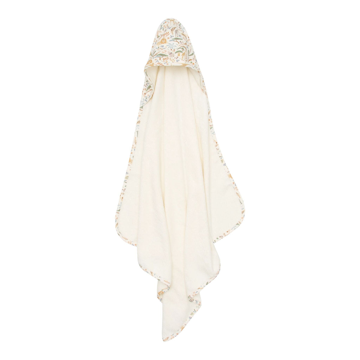 Little Dutch Badeponcho Safari Wonders, Rückseite mit Frottee