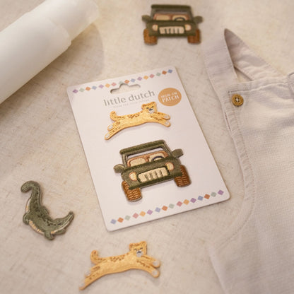 Set 2 Strick-Patches Safari Auto