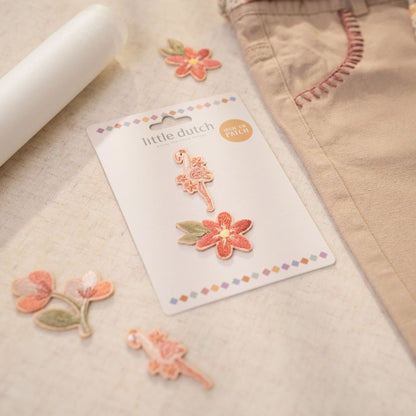 Set 2 Strick-Patches Safari Flamingo