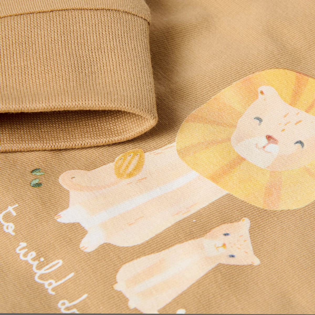 Details Print Little Dutch zweiteiliger Schlafanzug mit Löwenfamilie