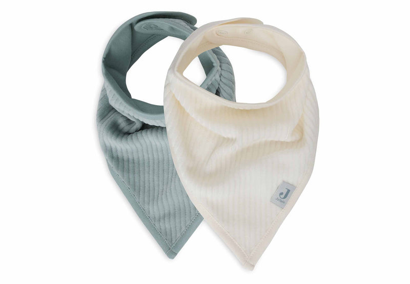 Jollein Lätzchen Bandana - Velvet Rib - 2 Stück Sea Green Studio