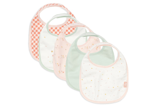 Lätzchen Jersey Wasserdicht - Pretty Picnic - 5 Stück