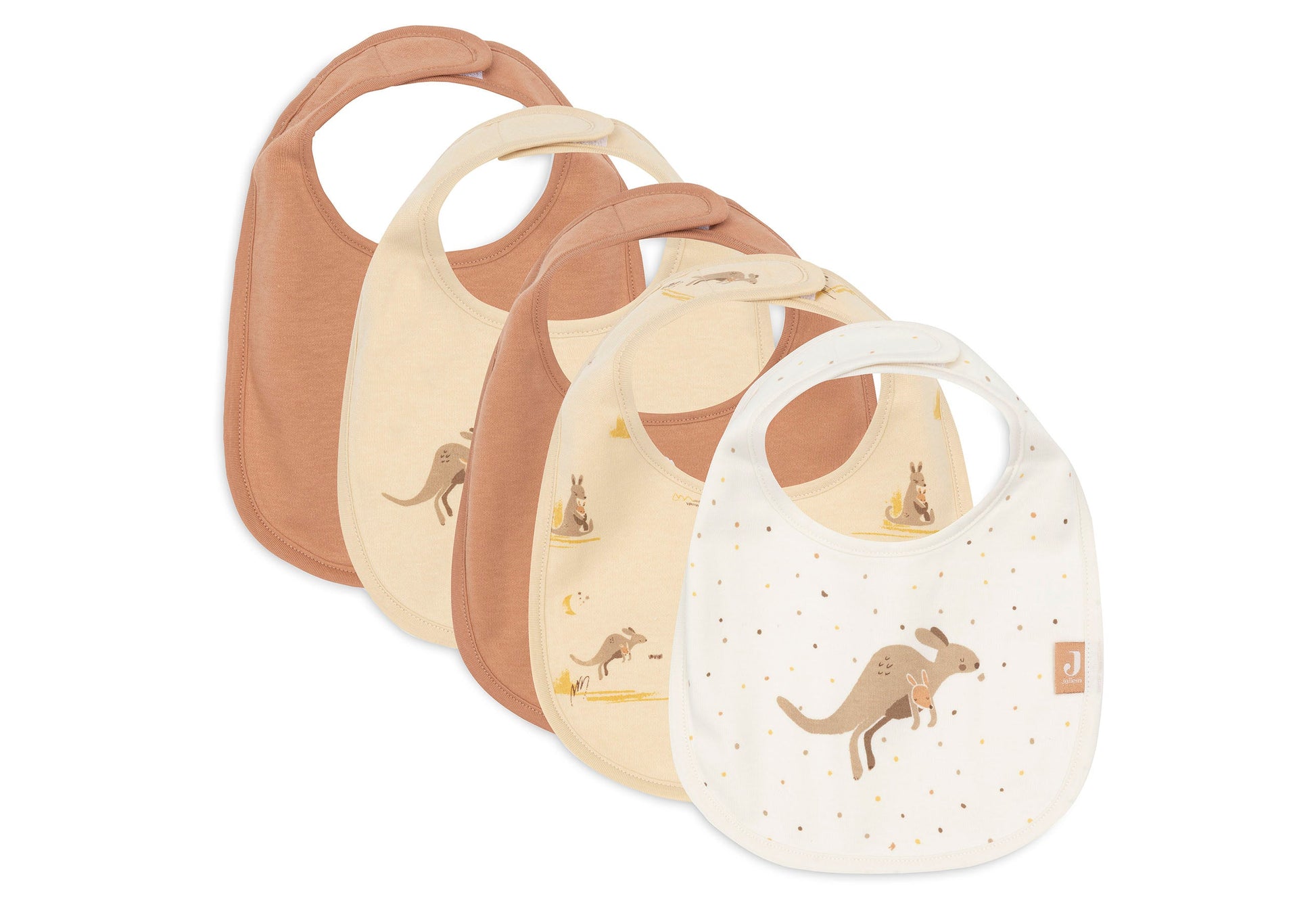Lätzchen Jersey Wasserdicht - Kangaroots - 5 Stück