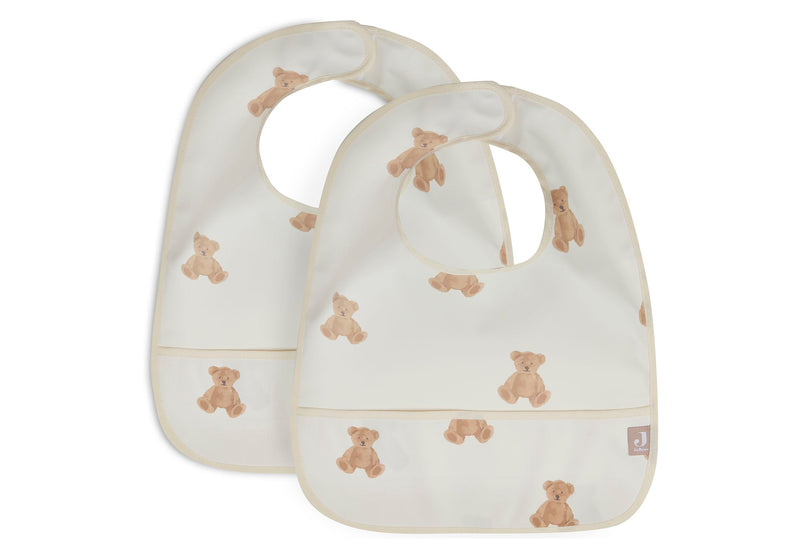 Jollein Lätzchen Wasserdicht - Teddy Bear - 2 Stück Studio