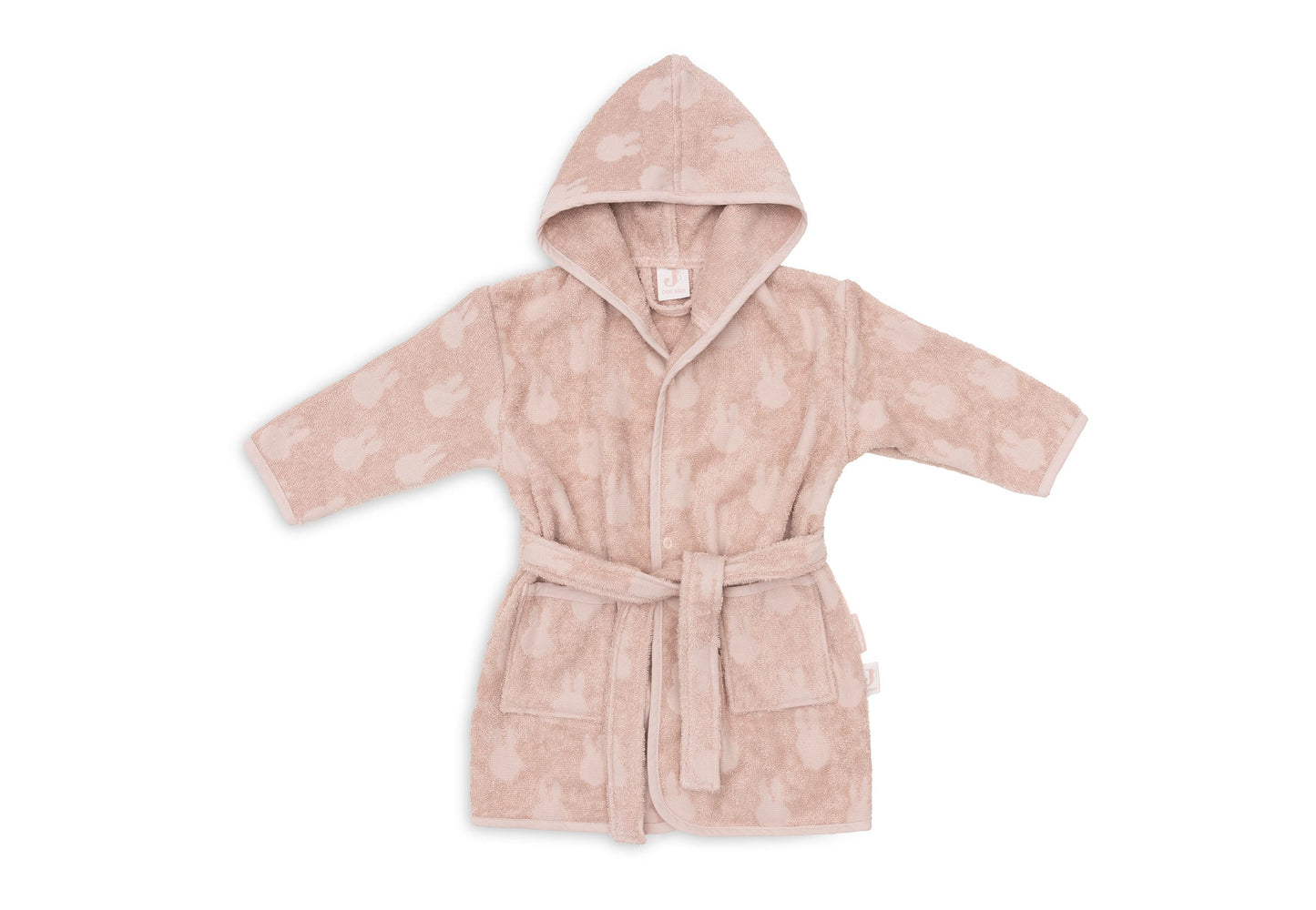 Jollein Bademantel Frottee - Miffy Jacquard - Wild Rose — Detailansicht 3