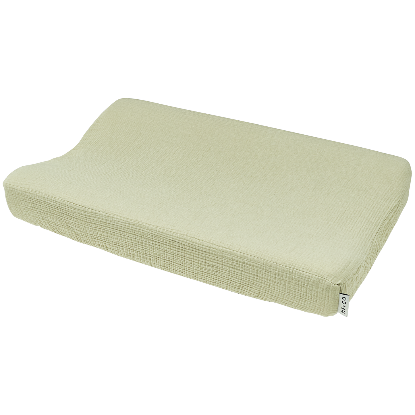 Meyco Wickelauflagenbezug vorgewaschen musselin Soft Olive Studio