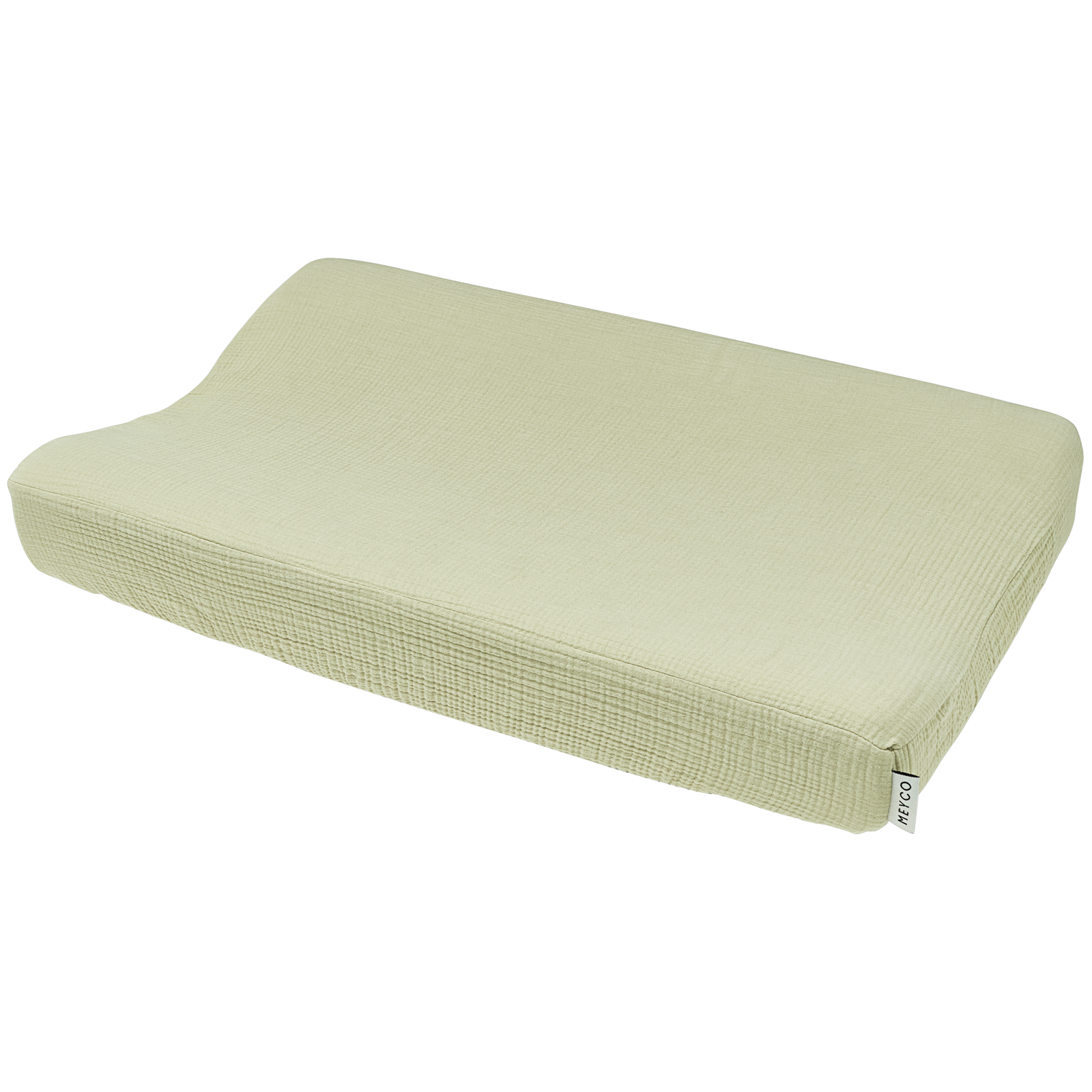 Meyco Wickelauflagenbezug vorgewaschen musselin Soft Olive Studio