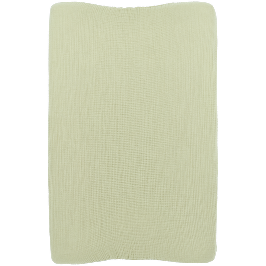 Meyco Wickelauflagenbezug vorgewaschen musselin Soft Olive