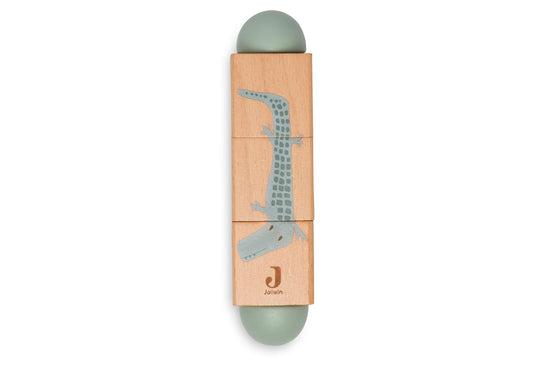 Jollein Holz-Drehpuzzle - Jungle Jambo Studio