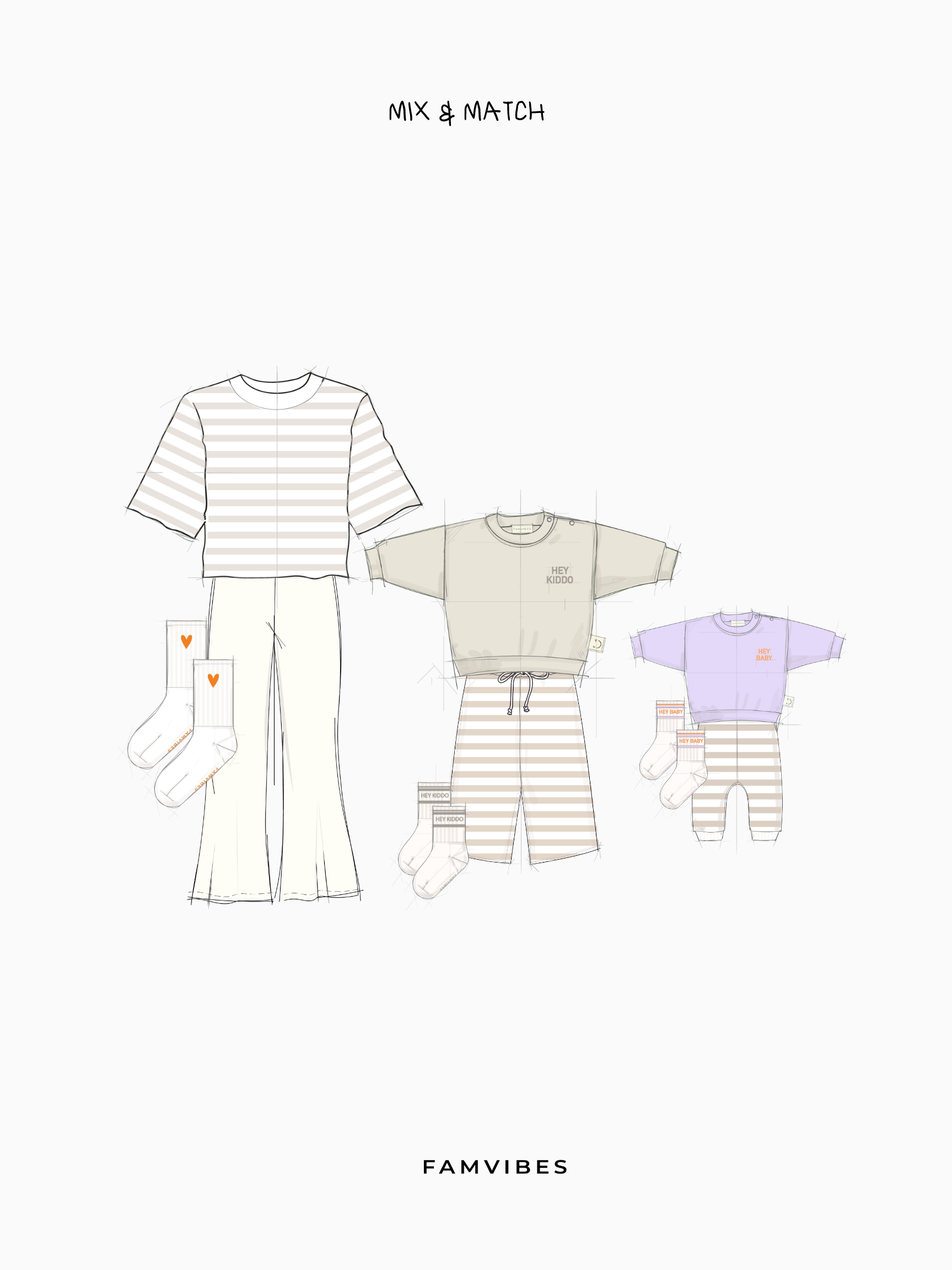 Famvibes HEY Kiddo Socken taupe