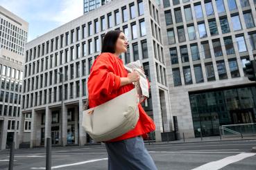 Lässig Wickeltasche Crossbody beige - Lunua Bum Bag