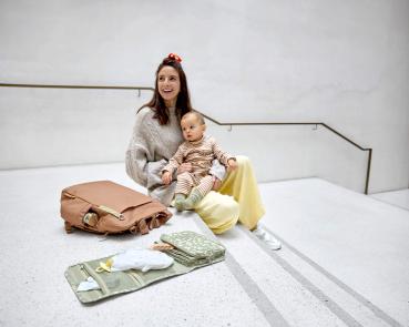 Lässig Wickelrucksack braun - Conversion Backpack almond