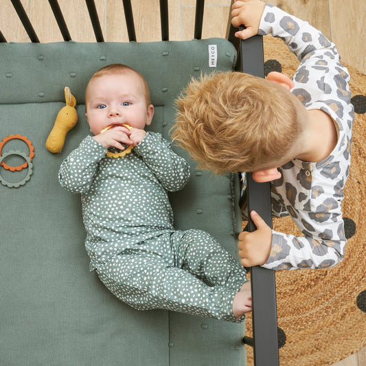 Meyco Baby-Pyjamas Cheetah Forest Green