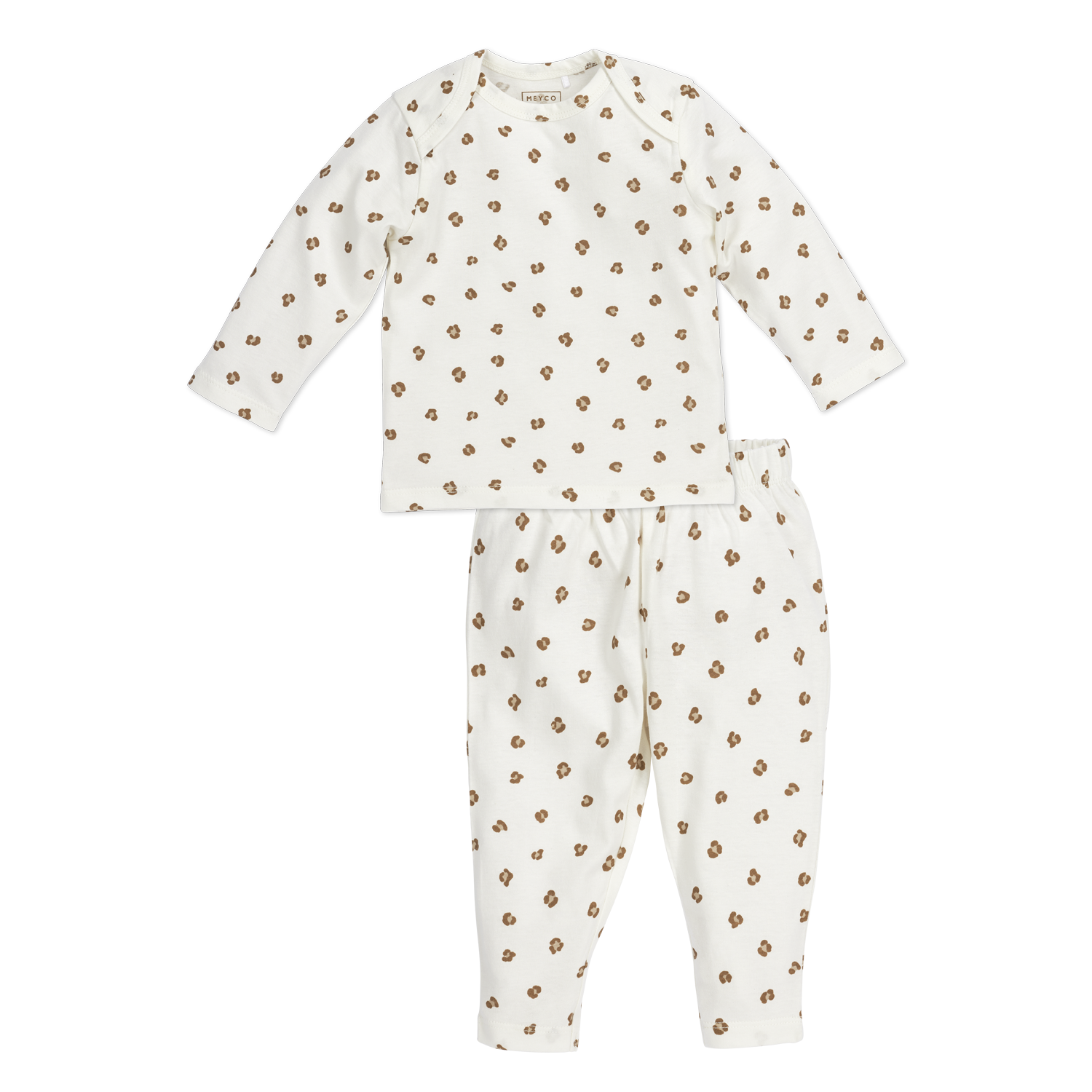 Meyco Baby-Pyjamas Mini Panther Offwhite Studio