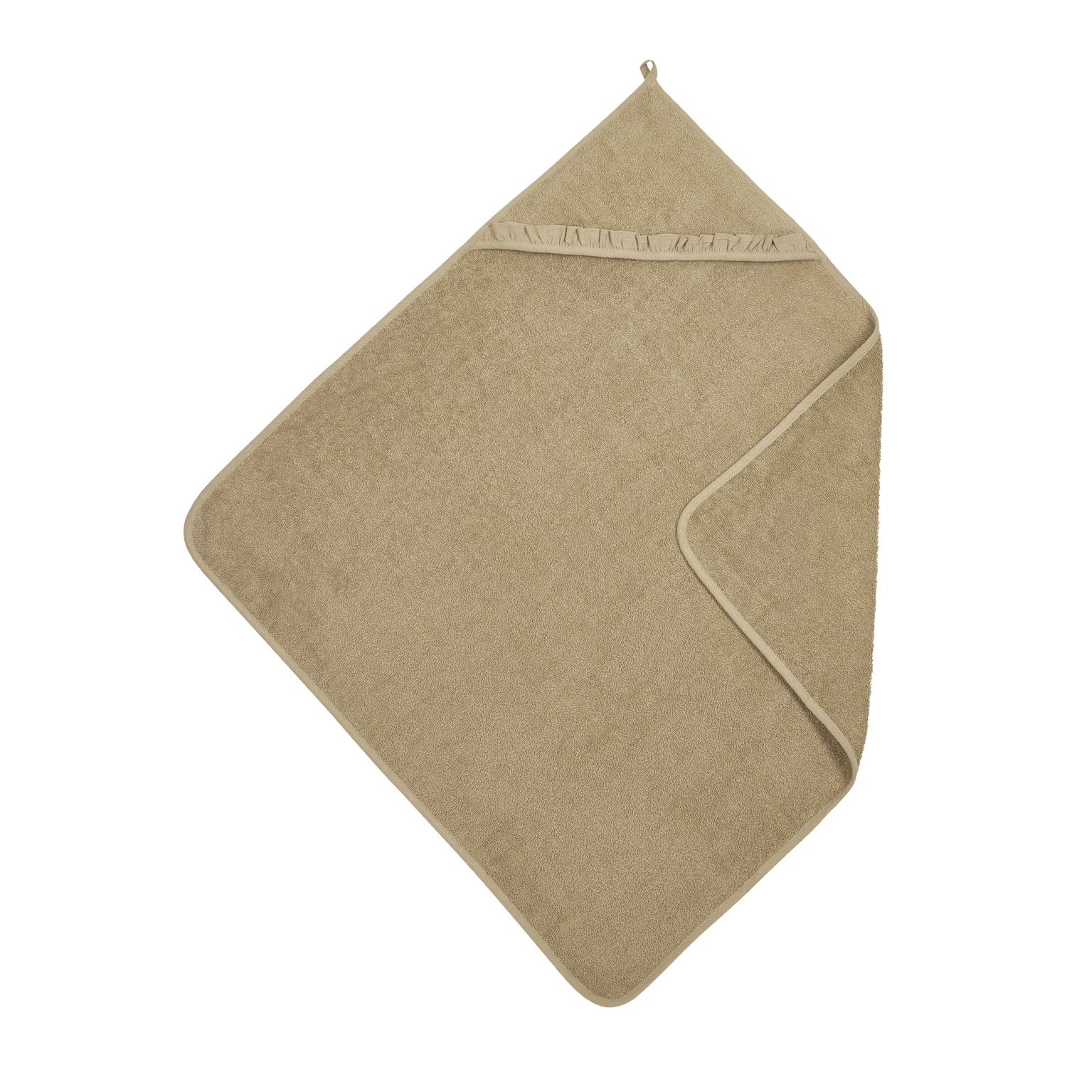 Meyco Kapuzentuch frottee Ruffle Taupe Studio