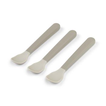 Done by Deer Foodie easy-grip Babylöffel 3-er Pack sand
