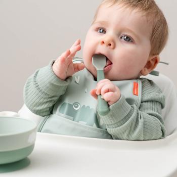 done by deer Foodie easy-grip Babylöffel 3-er Pack sand