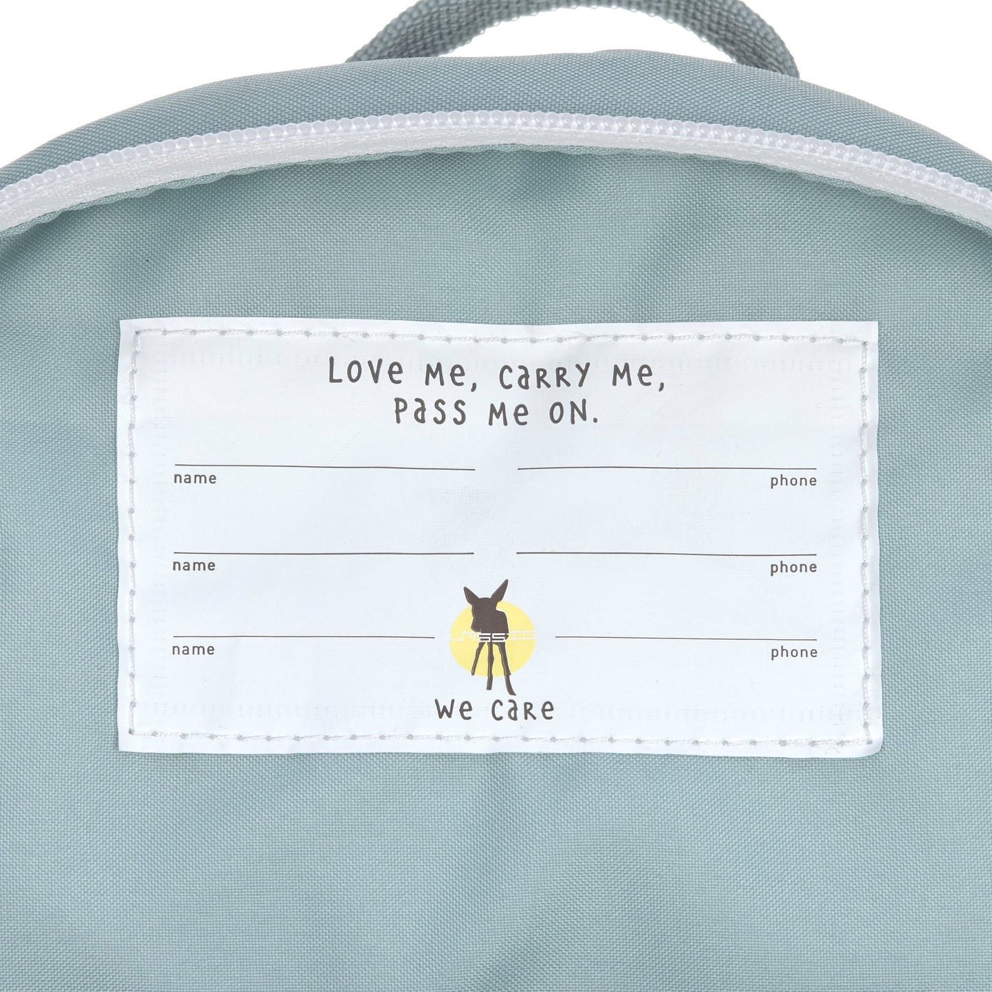 Kindergartenrucksack Tiny, Pinguin, Hellblau