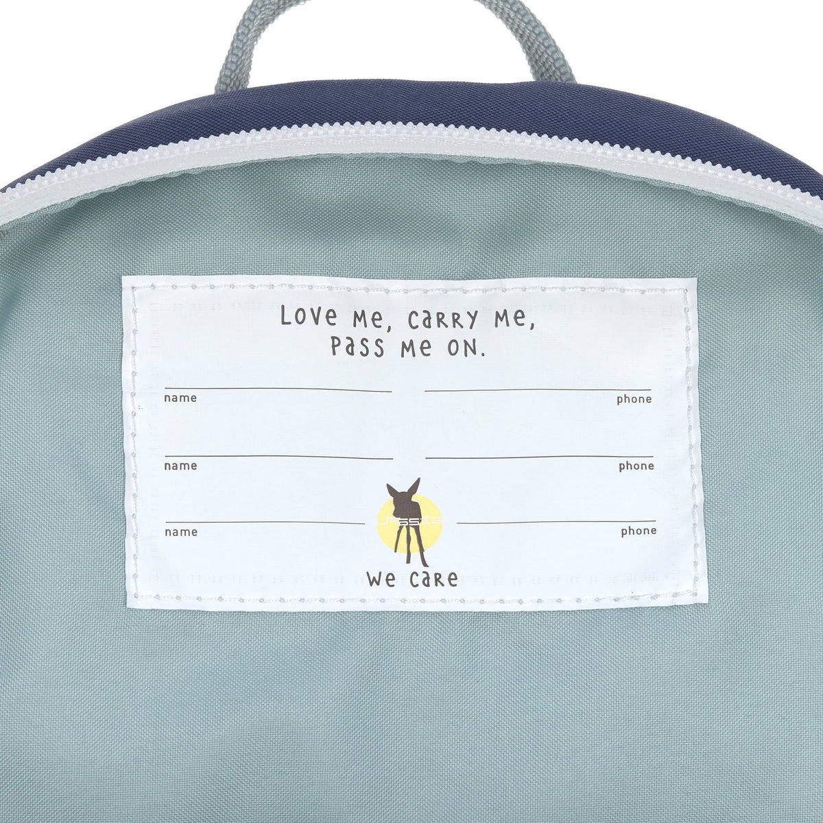 Kindergartenrucksack Tiny, Wal, Dunkelblau