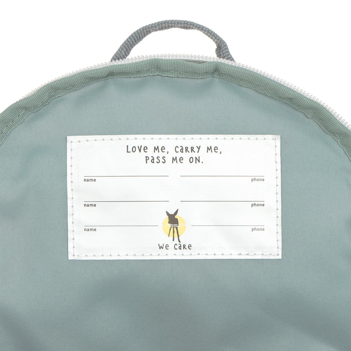 Kindergartenrucksack Tiny, Bagger, Gelb