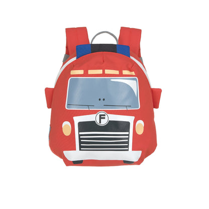 Kindergartenrucksack Tiny, Feuerwehrauto, Rot