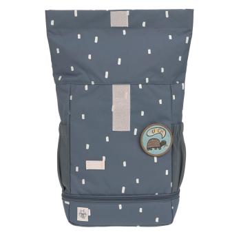 Lässig Kindergartenrucksack Rolltop Happy Prints dunkelblau