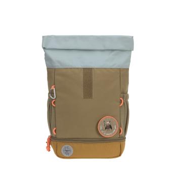 laessig Kindergartenrucksack Rolltop Nature Oliv im Einsatz