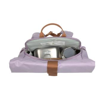 Lässig lila Kindergartenrucksack Rolltop - Little Gang