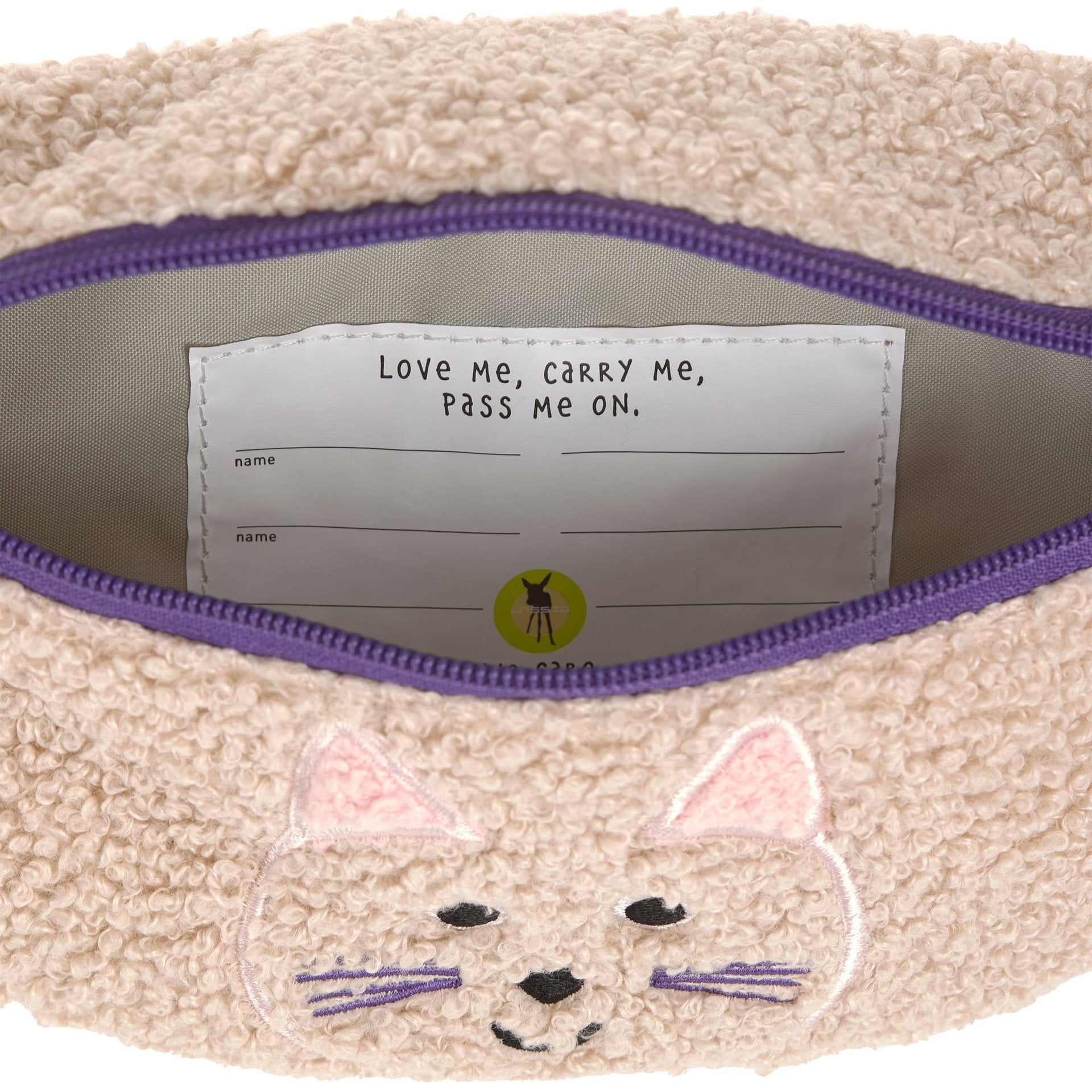 Lässig Bauchtasche Kinder Tiny Team, Katze Seitenansicht