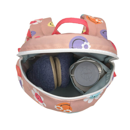 Lässig Tiny Backpack SmileyWorld Rosa Kindergartenrucksack 3,5 Liter
