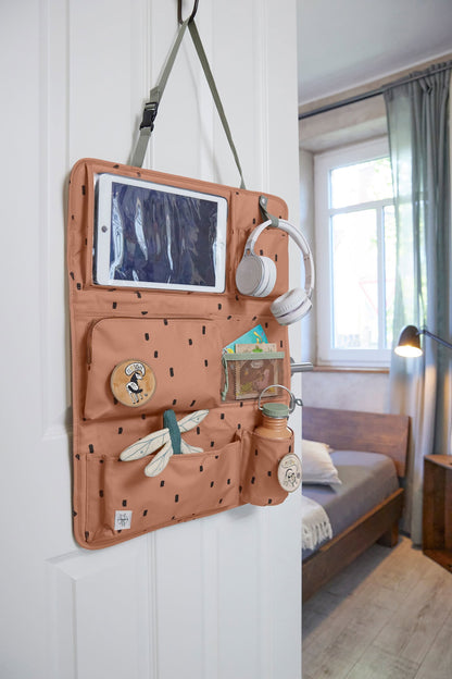 Lässig Auto Organizer Kinder Happy Prints, Karamell Seitenansicht