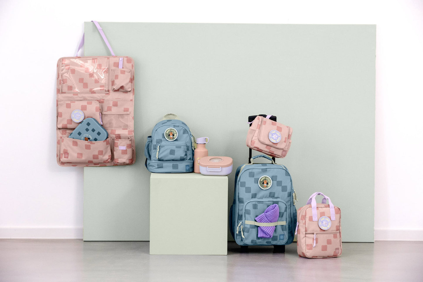 Lässig Auto Organizer Kinder Pattern Party, Rose Seitenansicht