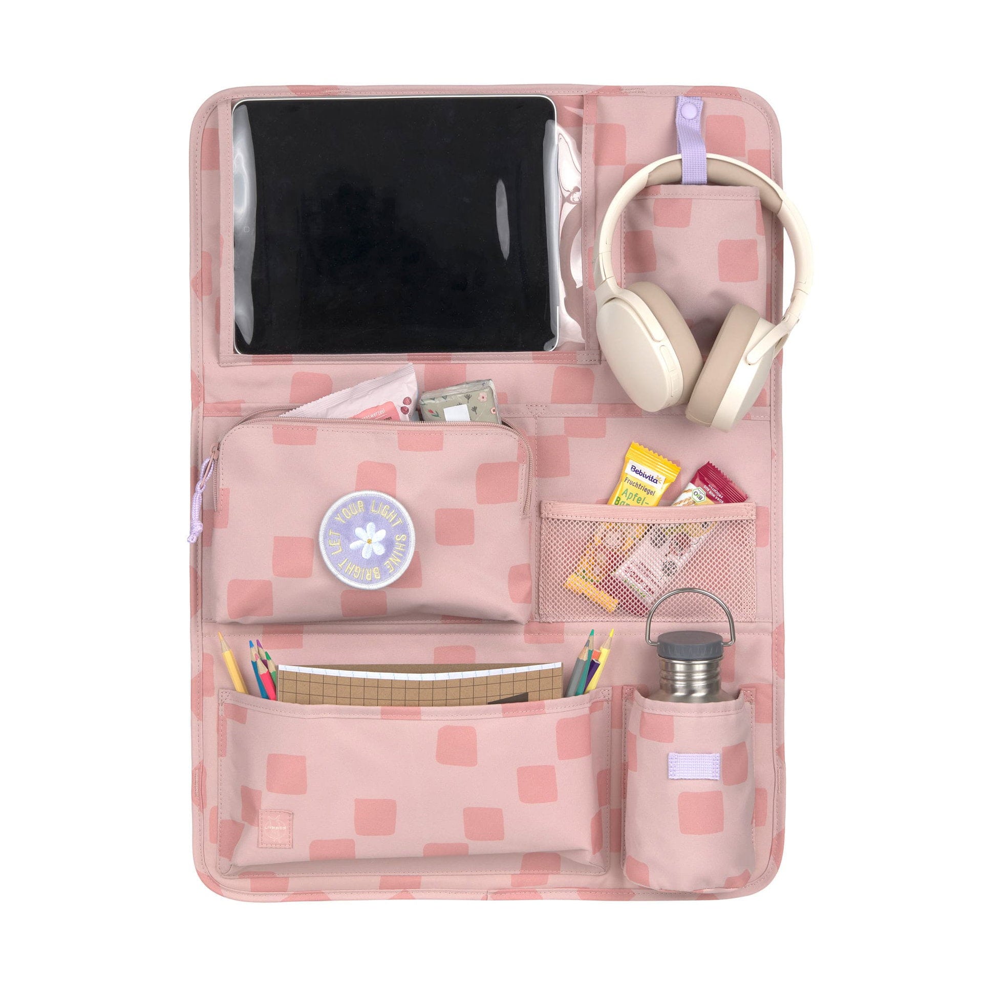 Lässig Auto Organizer Kinder Pattern Party, Rose Rückansicht