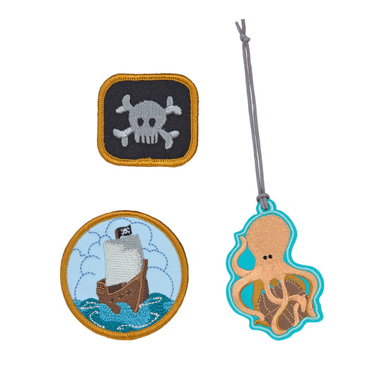 Anhänger & Patches Schul Set Unique, Pirat
