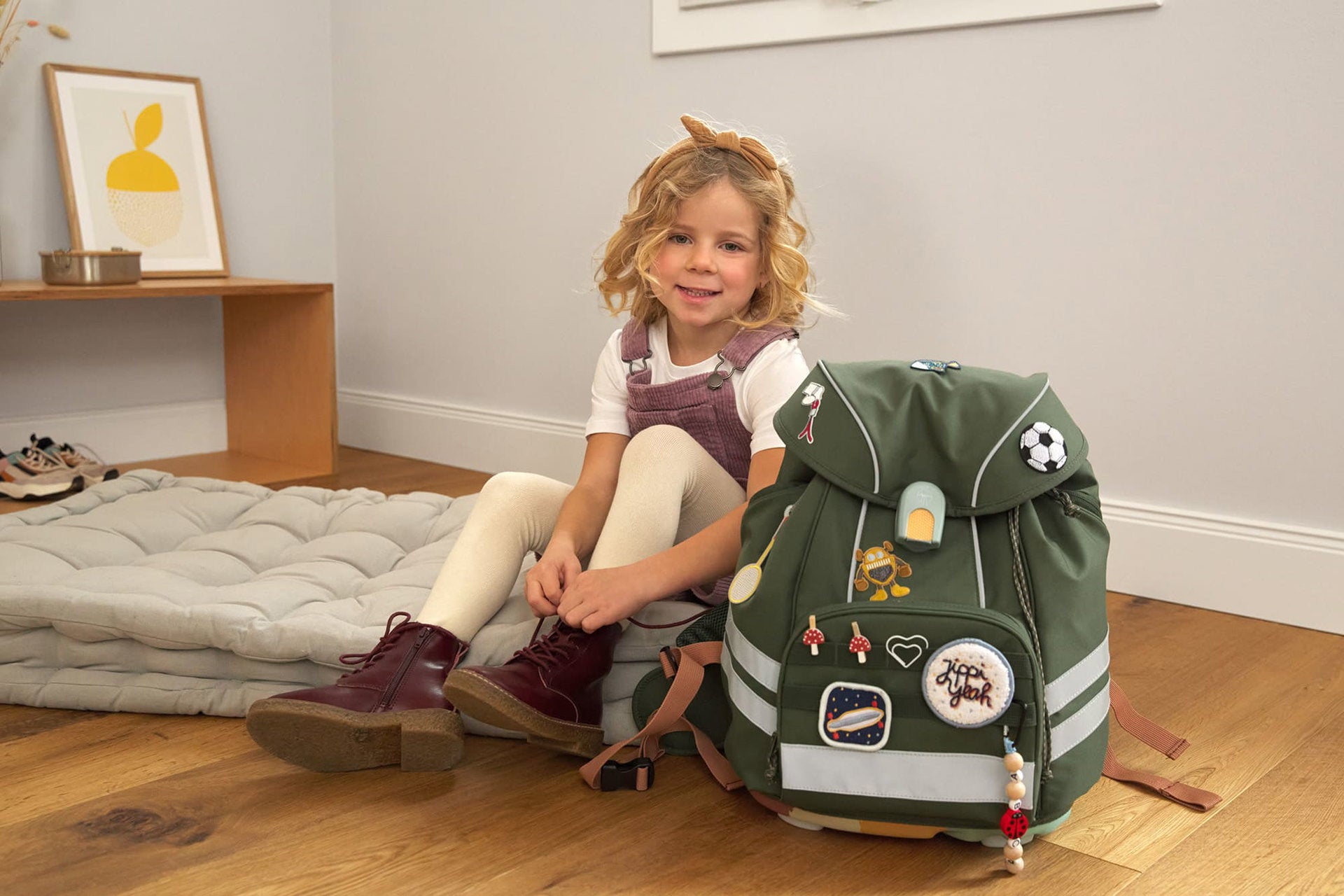 Lässig Anhänger & Patches Schul Set Unique, Sport Seitenansicht