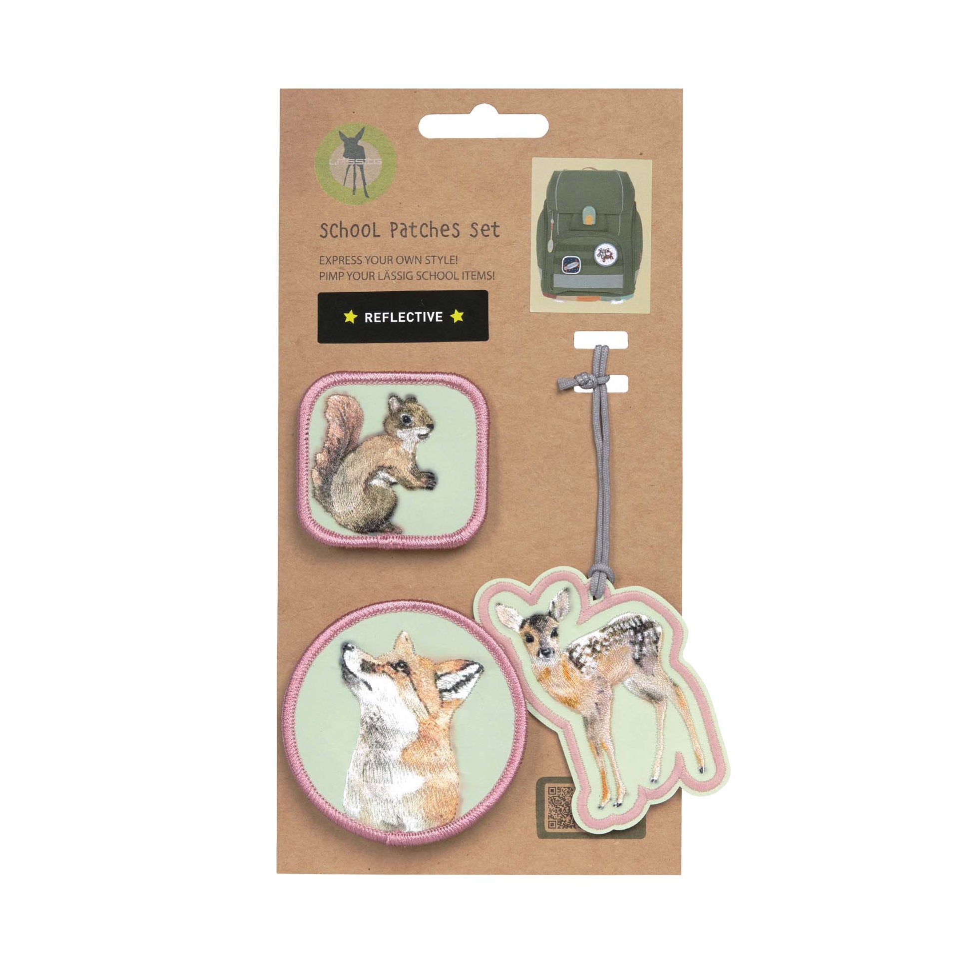 Lässig Anhänger & Patches 3er Set, Wald Maße