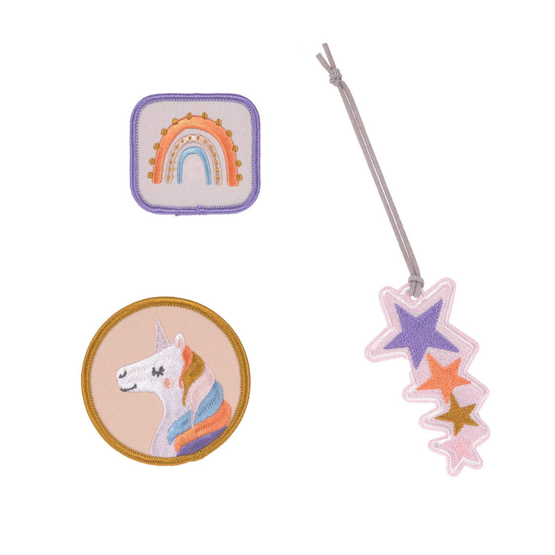 Anhänger & Patches Schul Set Unique, Unicorn