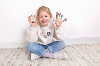Lässig Anhänger & Patches Schul Set Unique, Unicorn Seitenansicht