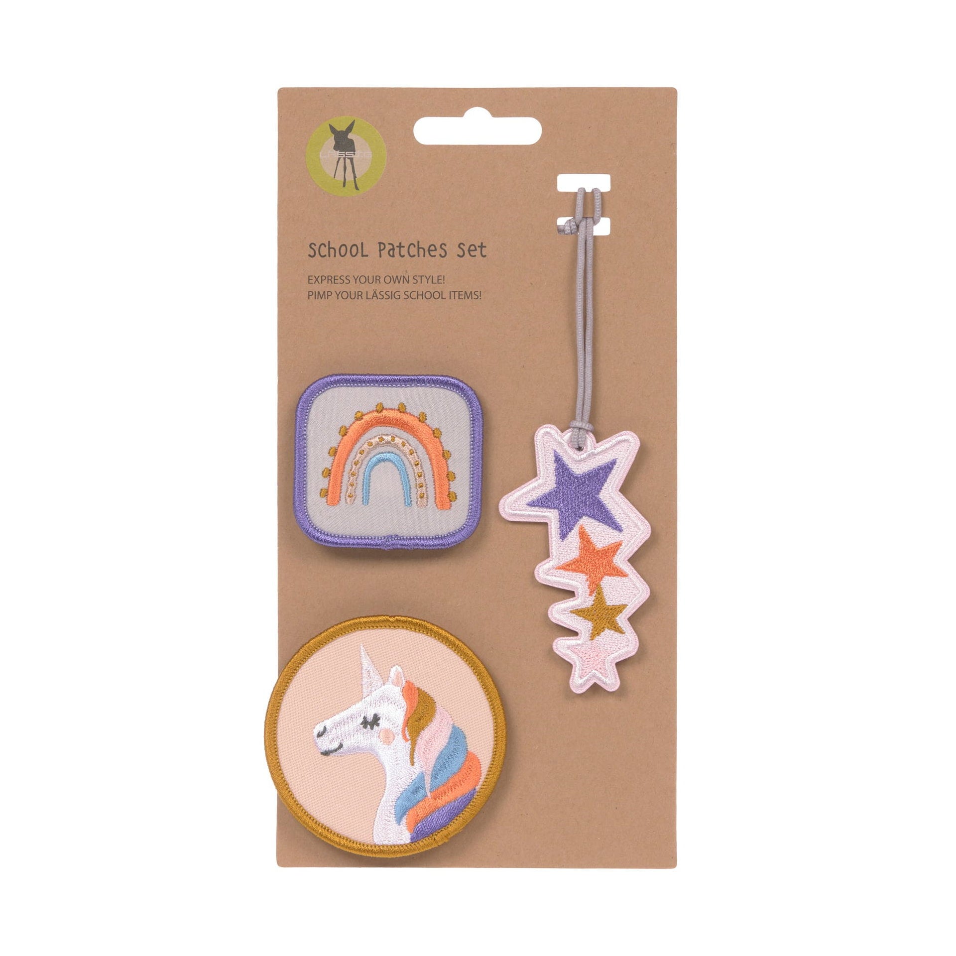 Lässig Anhänger & Patches Schul Set Unique, Unicorn Maße