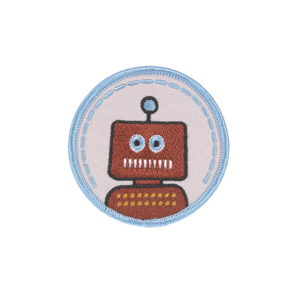 Lässig Anhänger & Patches Schul Set Unique, Robot Rückansicht