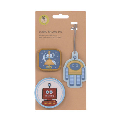 Lässig Anhänger & Patches Schul Set Unique, Robot Anwendung
