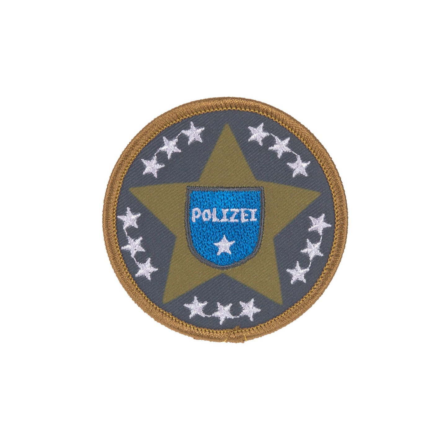 Lässig Anhänger & Patches Schul Set Unique, Police Rückansicht