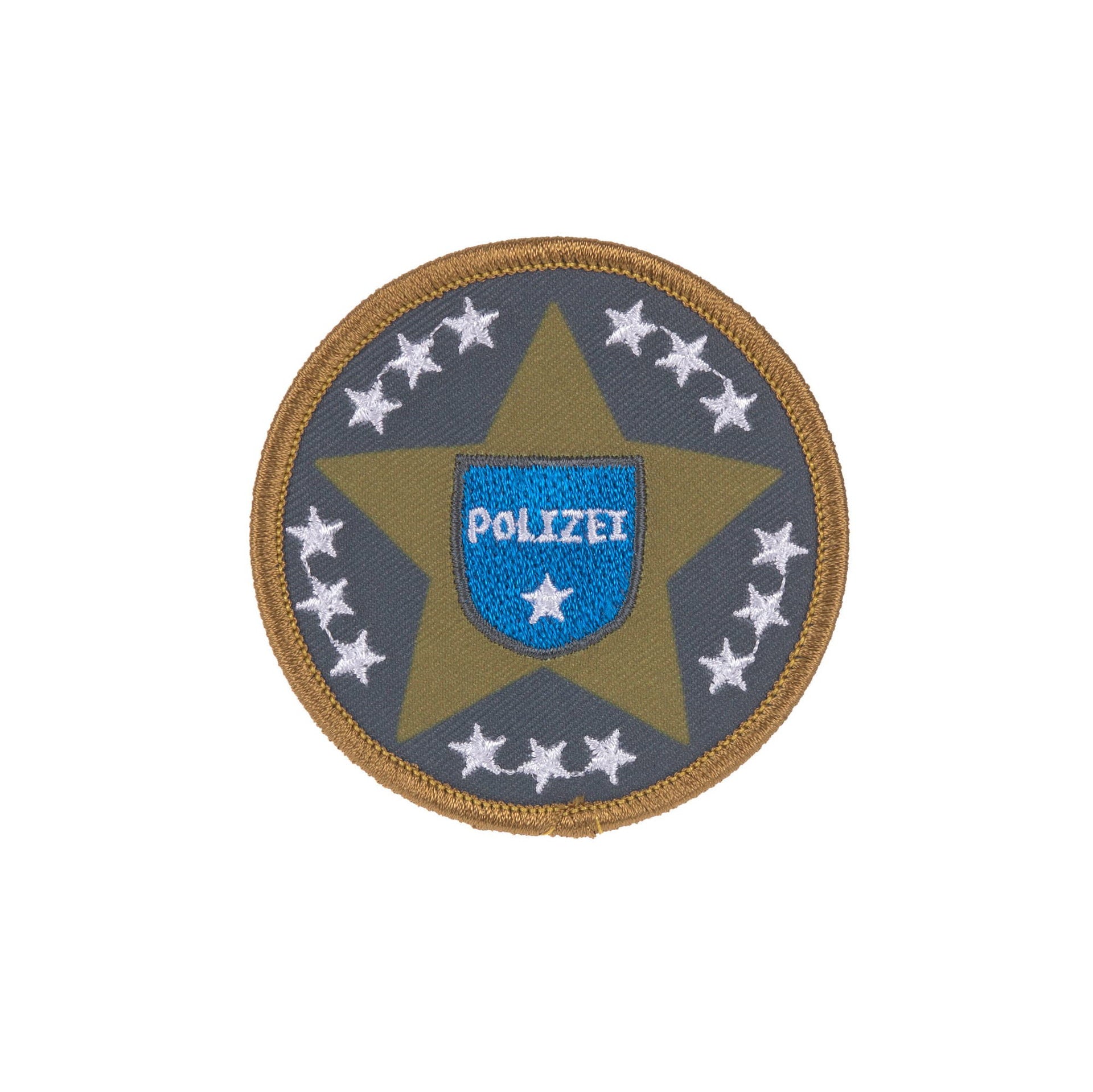 Lässig Anhänger & Patches Schul Set Unique, Police Rückansicht