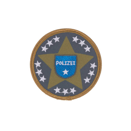 Lässig Anhänger & Patches Schul Set Unique, Police Rückansicht